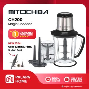 Mitochiba Chopper CH 200 2 Liter | Blender Daging Mito CH200 Coper Bumbu Triple Blade Food Processor