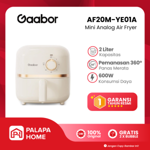 Gaabor Mini Air Fryer 2L Low Watt | Penggorengan Tanpa Minyak Kecil Airfryer Gaboor AF20M-YE01A