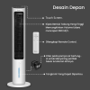 Gree Air Cooler Tower Fan GTA-ACOOL4 4 Liter | Kipas Penyejuk Udara Ruangan Portable Coller 4L - Image 3