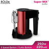 BOLDe Turbo Hand Mixer HM-2250 Low Watt | Mikser Tangan Pengaduk Adonan 5 Kecepatan - Image 2