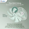 Gree Kipas Angin Berdiri Meja 2in1 | Desk Standing Fan 12 14 Inch Minimalis Aesthetic Hijau Pastel - Image 4