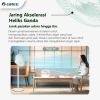 Gree Kipas Angin Berdiri Meja 2in1 | Desk Standing Fan 12 14 Inch Minimalis Aesthetic Hijau Pastel - Image 5