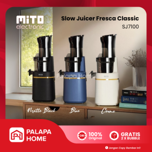 Mito Slow Juicer Fresca Classic 800ml | Pemeras Jeruk Buah Sayur Tanpa Ampas Listrik Low Watt SJ7100