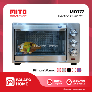 Mito Oven Listrik MO 777 22 Liter Low Watt Electric Oven Wood Handle Open Mitochiba MO777 Kenop Kayu
