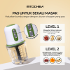 Mitochiba Chopper CH60 Gelas Kaca 0.5L | Coper Blender Bumbu Mpasi Bayi Mito CH60 Twin Chop 300 ml - Image 4