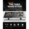 Niko Kompor Kaca 2 Tungku | Gas Stove Tempered Glass 2 Burner Hitam Mewah | Reflection Series - Image 6